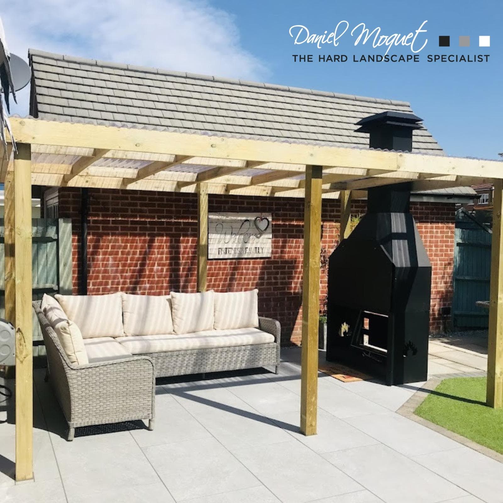 New patio and pergola install in Bracknell in Bracknell
